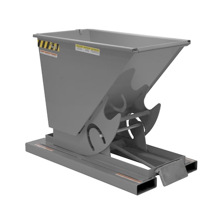 Vestil Medium Duty Self-Dump Hopper .25 Cubic Yard 4000 lb Gray D-25-MD-GY-SG